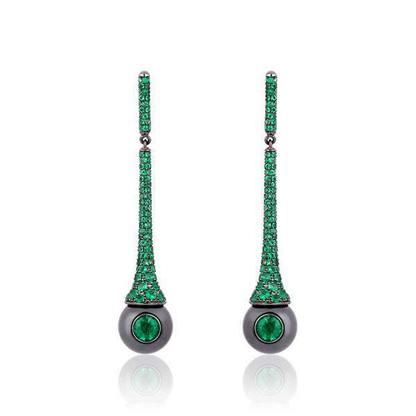 Emerald and Tahitian Pearls